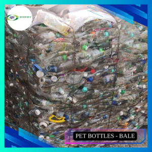ESHRM PET BOTTLES – BALE PLASTIC WASTE RECYCLABLE WASTE PET BOTTLE BALE 750KG L:6FT6 H:4FT3 W:3FT5