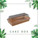 ECO- FRIENDLY CAKE BOX WITH CLEAR PET COVER
