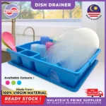 MAXONIC DISH RACK WITH TRAY | DISH DRAINER WITH RACK | RAK PINNGAN | PLATE & BOWL DRYING RACK | CUTLERY HOLDER