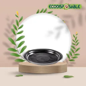 [600PCS]- ECO DISPOSABLE Reusable Plastic Party Plate (Deep) Takeaway Party Buffet Picnic Camping Use 9 (in)