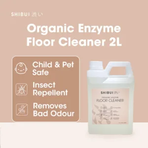 SHIBUI Organic Enzyme Floor Cleaner Baby & PetSafe Hard Stains (2L) / Pencuci Lantai Organic Enzyme 2L