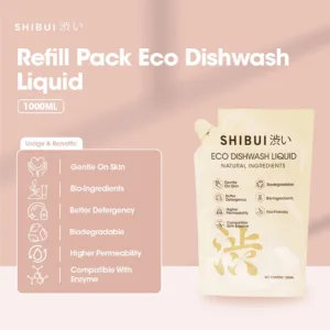 SHIBUI Refill Pack Eco Dishwash Liquid 1000ML