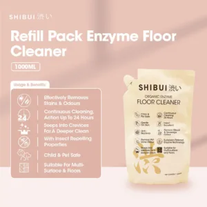 SHIBUI Refill Pack Organic Enzyme Floor Cleaner Liquid 1000ML