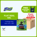 GLEAN XXL Flat Seal Garbage Bag (Carton Deal | 12 x 10 pcs)