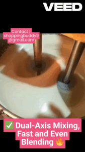 Premium Grade Pure Copper Motor Dual-Axis Auto Sauce & Flour Mixer