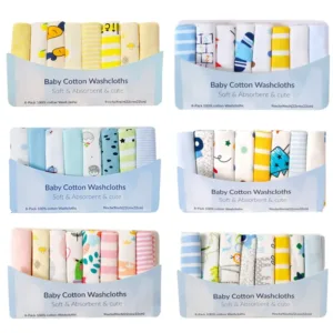 5/8 Pcs Cotton Newborn Baby Towels Set Saliva Towel Nursing Towel Baby Boys Girls Bebe Toalha Washcloth Handkerchief Cloth Wipes