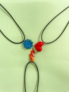 KITARAN Mix CHARMS Keychain Necklace Earrings Recycled Material DIY Jewelry Fashion Accessories