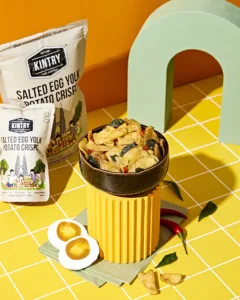KINTRY Salted Egg Yolk Potato Crisps
