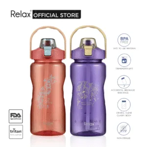 RELAX D7400 (1500ml) Tritan Water Bottle With Straw BPA Free