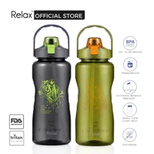 RELAX D7400 (2000ml) Tritan Water Bottle With Straw BPA Free