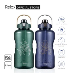 RELAX D7400 (3800ml) Tritan Water Bottle With Straw BPA Free