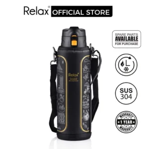 RELAX SUS304 D3615-12 (1500ml) Marco Polo Stainless Steel Travelling Thermal Flask [Free Pouch]