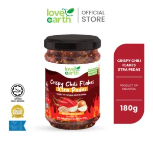 [180g] LVE LOVE EARTH Crispy Chili Flakes Xtra Pedas