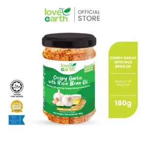 [180g] LVE LOVE EARTH Crispy Garlic with Rice Bran Oil