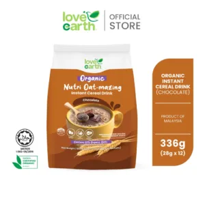 [500g] LVE LOVE EARTH Organic Nutri Oat-mazing Instant Cereal Drink Chocolate 12 sachets x 28g