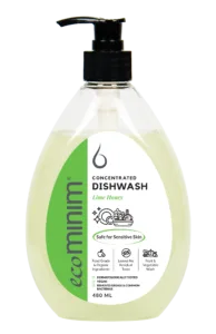 Ecominim Concentrated Dishwash – Honey Lime safer choice, also a fruit and vegetable wash