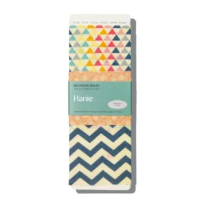 HANIE COLLECTIVE Beeswax Food Wraps – Triple Pack S : Petal Prism