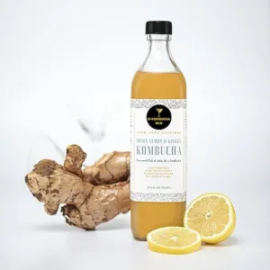 D-KOMBUCHA BAR Honey Lemon & Ginger Kombucha