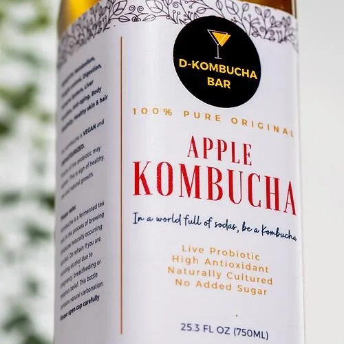 D-KOMBUCHA BAR Apple Kombucha - Image 7