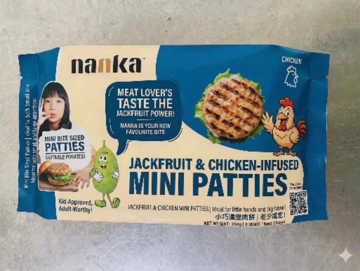 NANKA Mixed Chicken & Plant-Based Mini Burger Patty – 240g (6 X 40g)